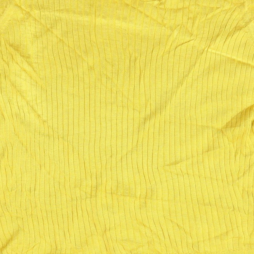 M&S Womens Yellow   Basic Blouse Size 20