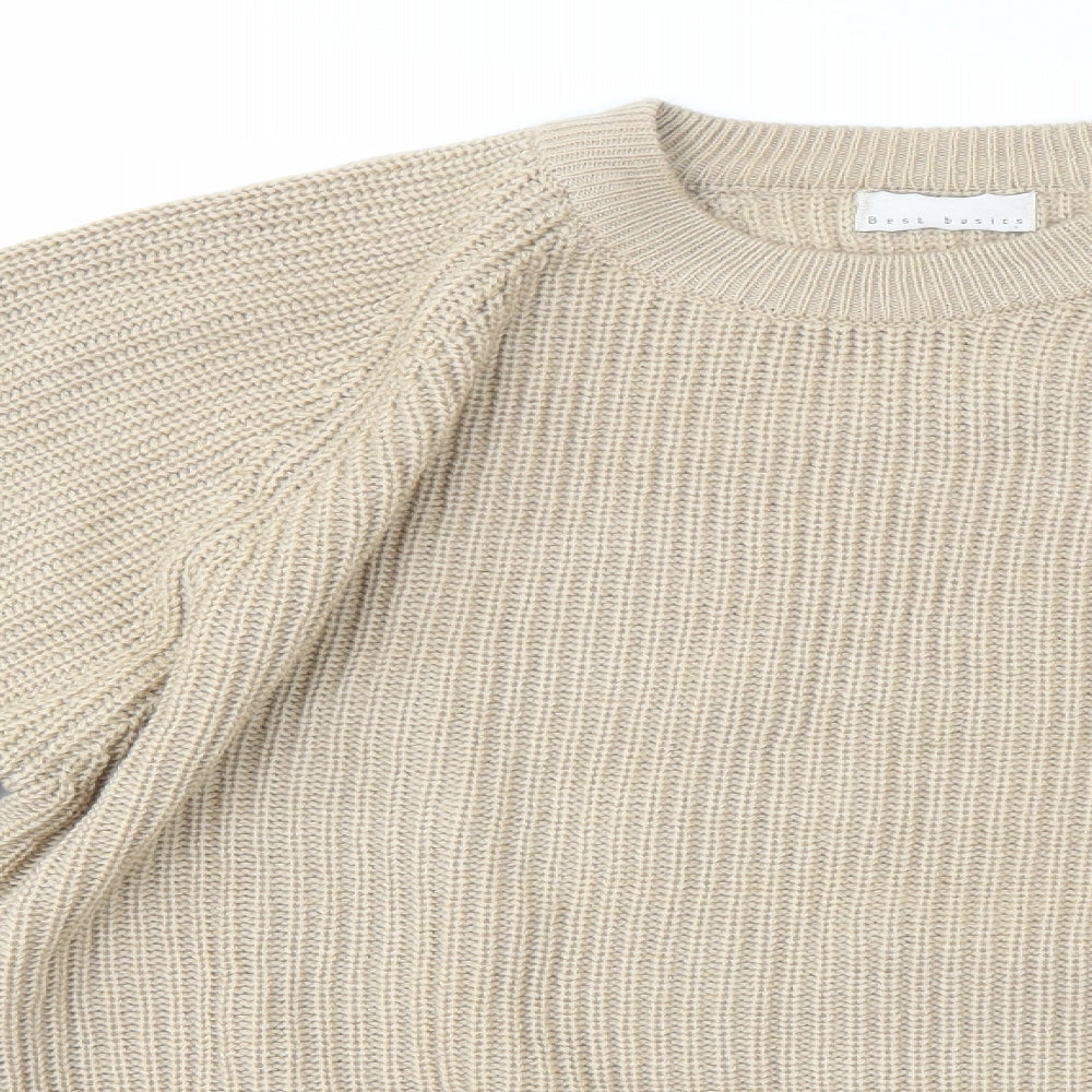 Best Basics Mens Brown   Pullover Jumper Size L