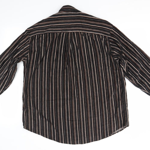 Figaretti Mens Brown    Button-Up Size L