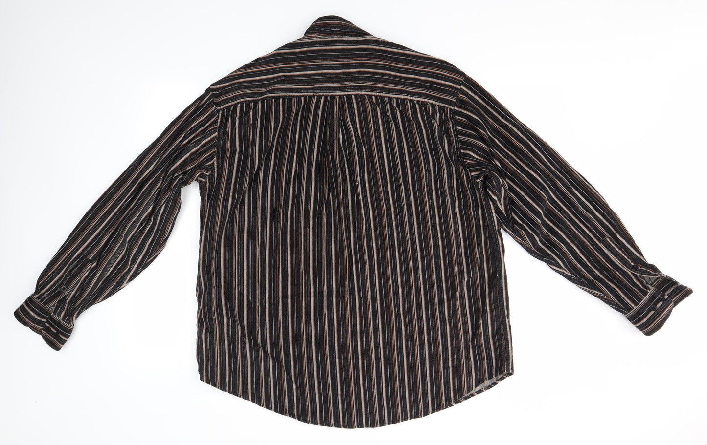 Figaretti Mens Brown    Button-Up Size L