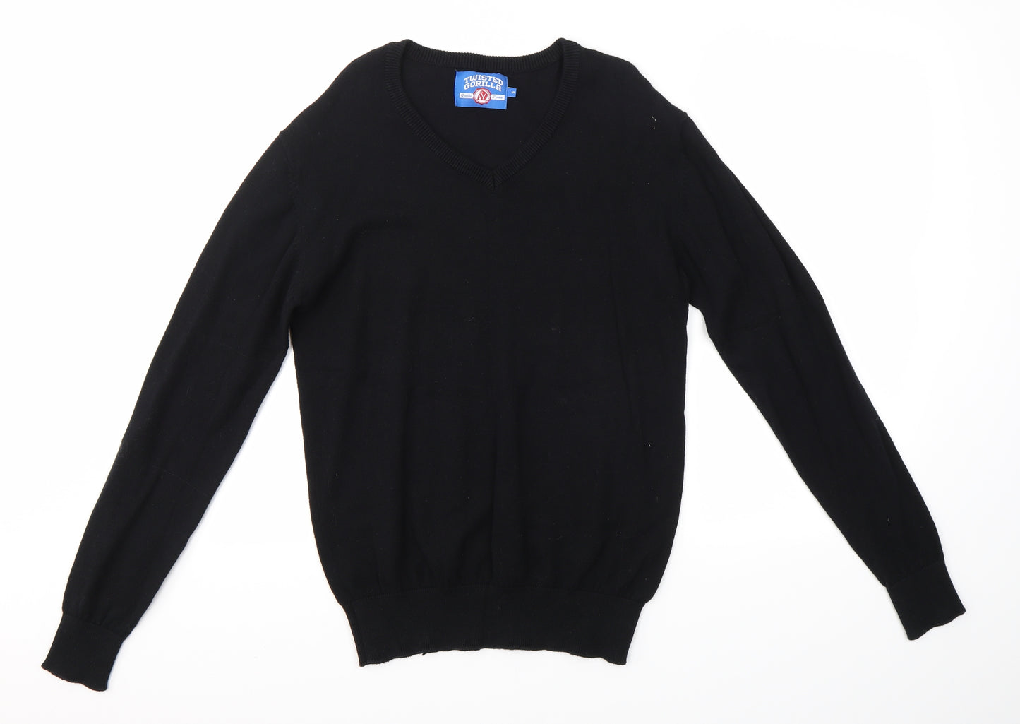 Twisted Gorilla Mens Black   Pullover Jumper Size S