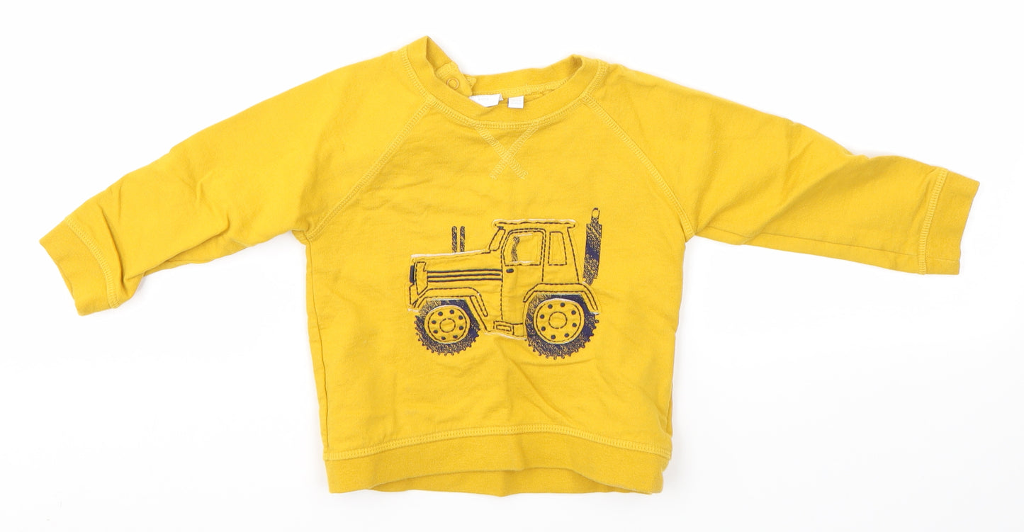 Blue Zoo Baby Yellow   Pullover Jumper Size 12-18 Months