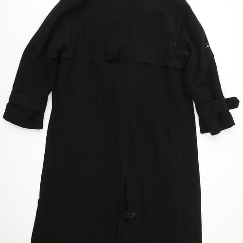 FS Womens Black   Overcoat Coat Size 14