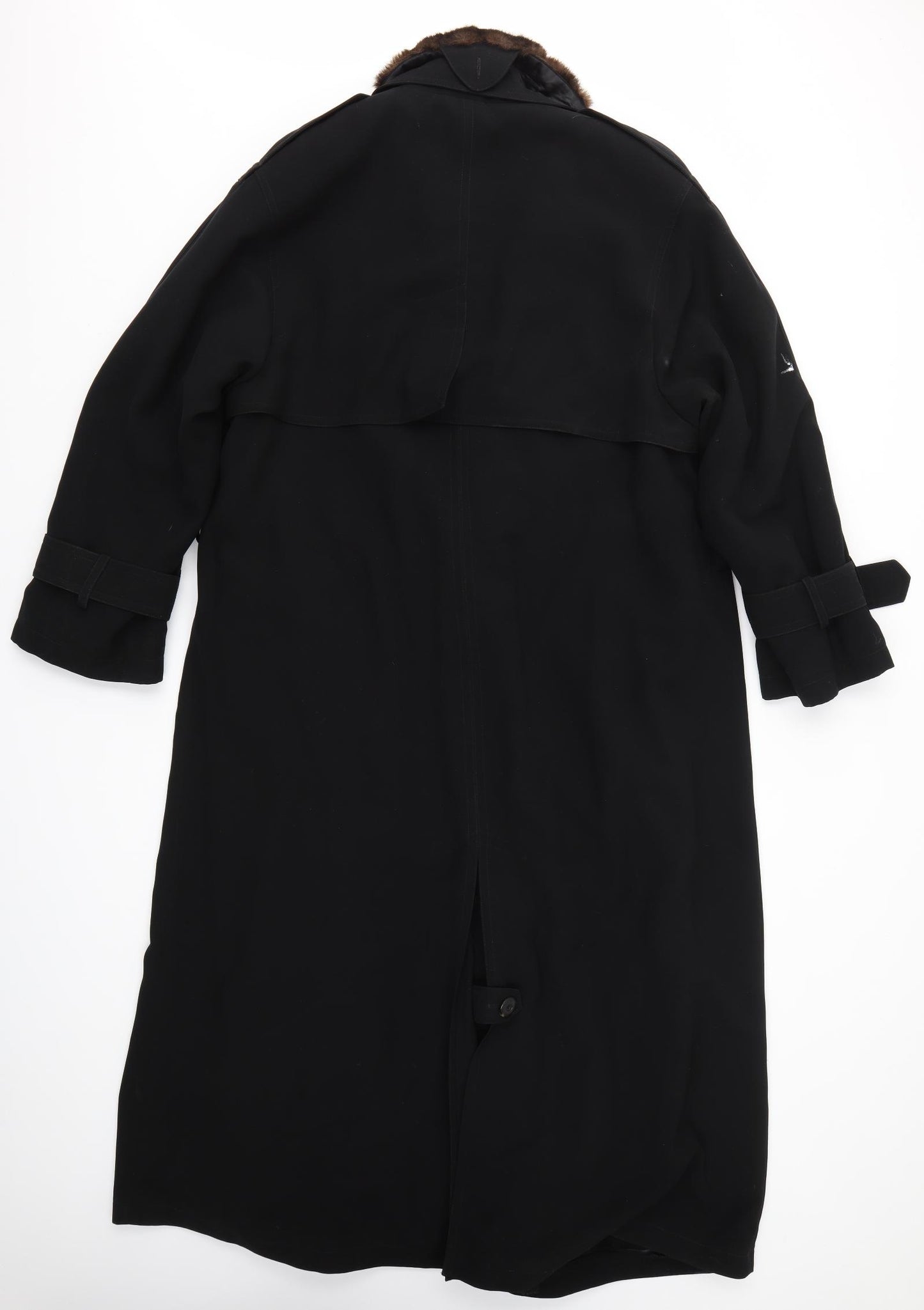 FS Womens Black   Overcoat Coat Size 14