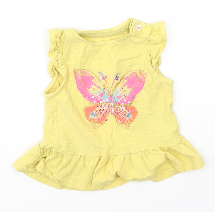 Mothercare Baby Yellow   Basic Blouse Size 9-12 Months