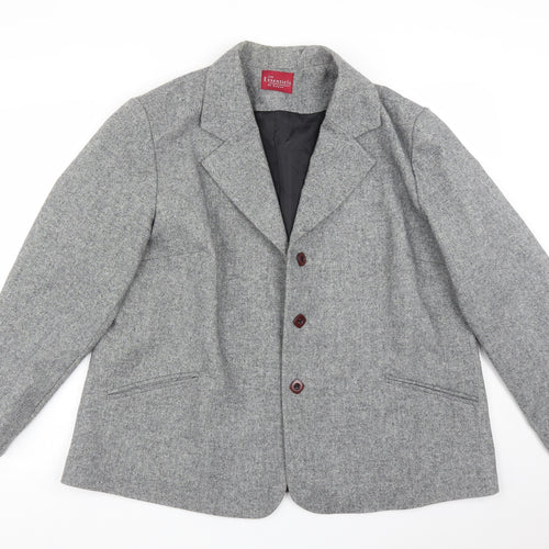 LES ESSENTIELS Womens Grey   Jacket Suit Jacket Size 24