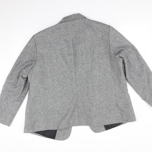 LES ESSENTIELS Womens Grey   Jacket Suit Jacket Size 24