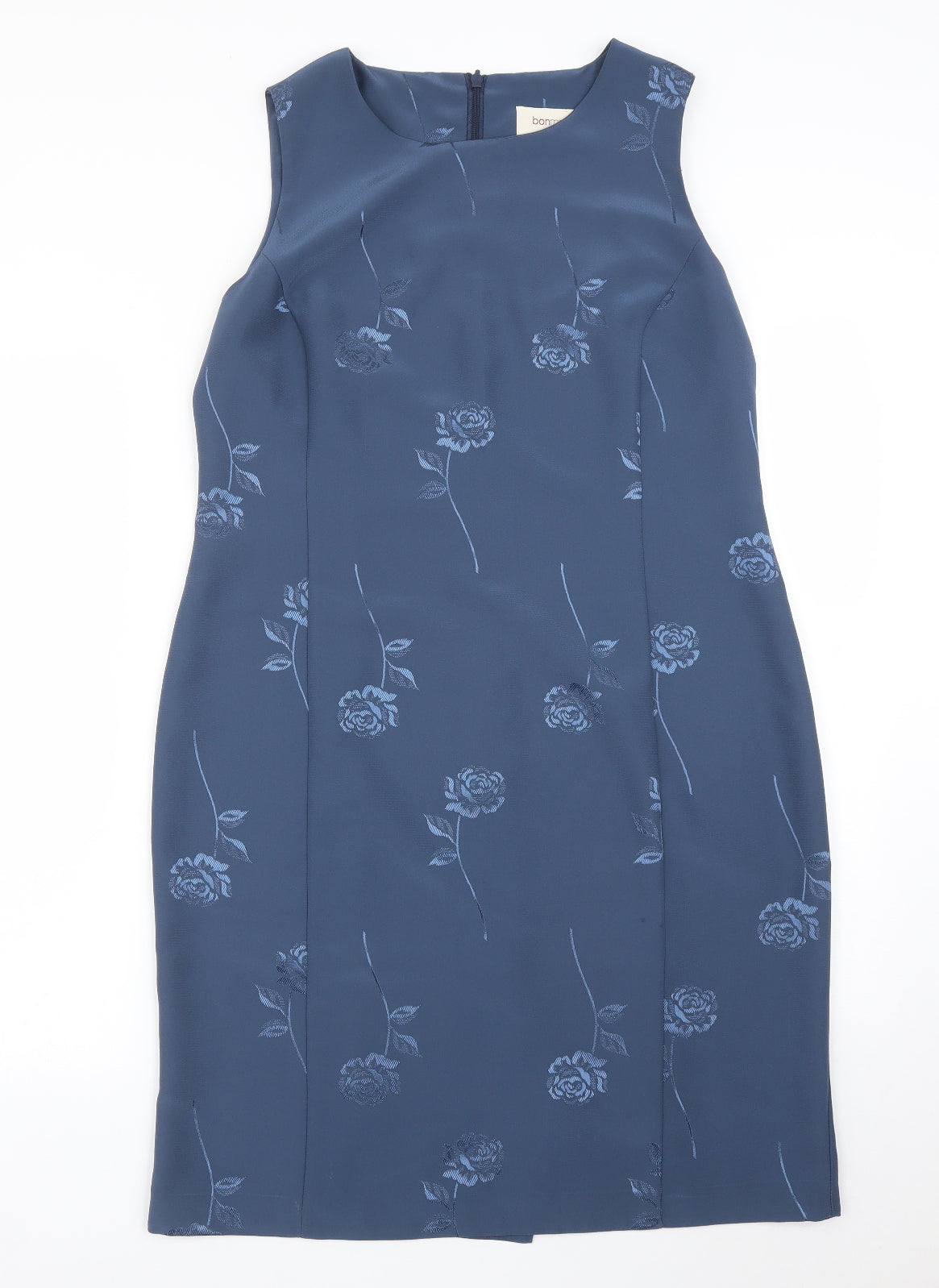 BONMARCHE Womens Blue Floral  Pencil Dress  Size 14