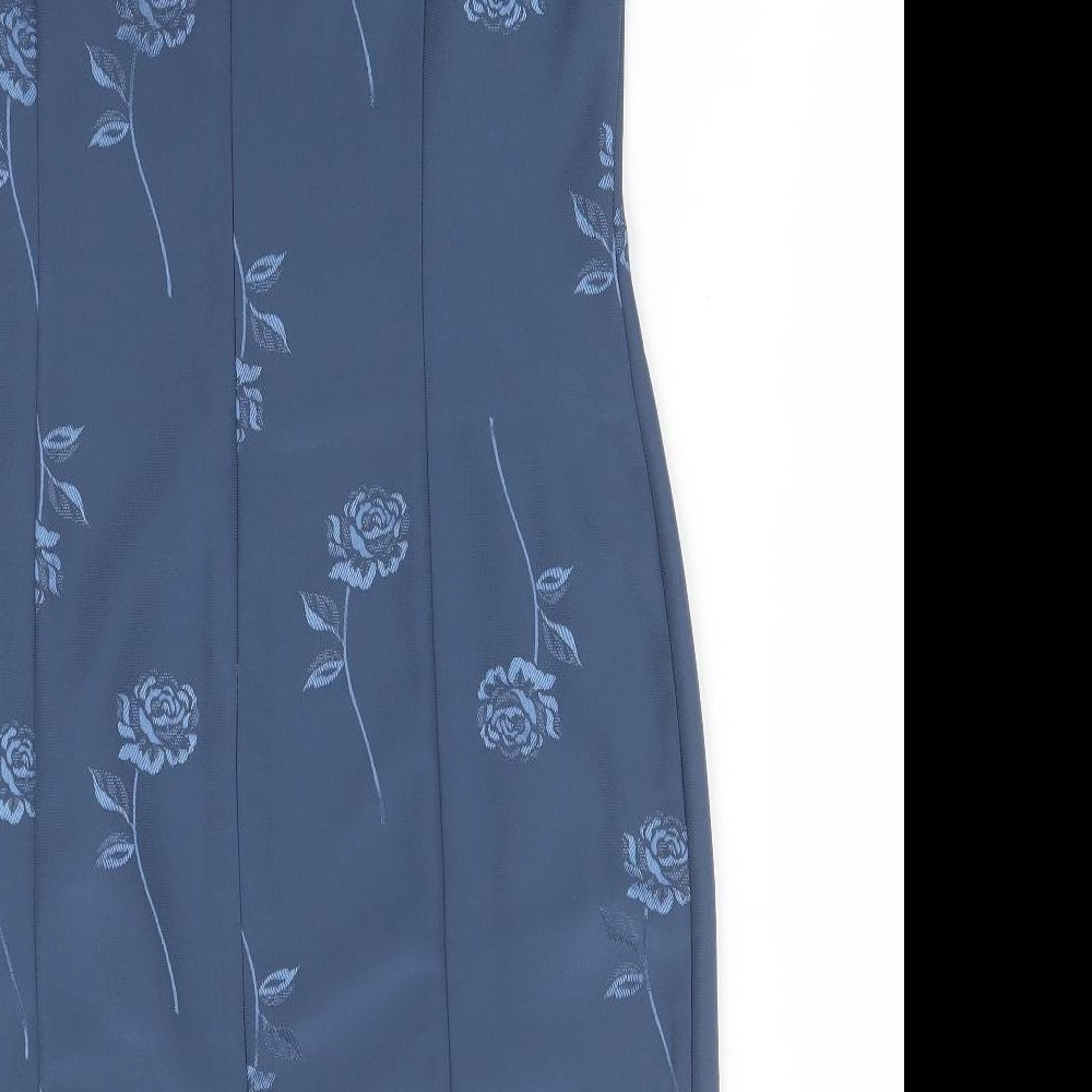 BONMARCHE Womens Blue Floral  Pencil Dress  Size 14