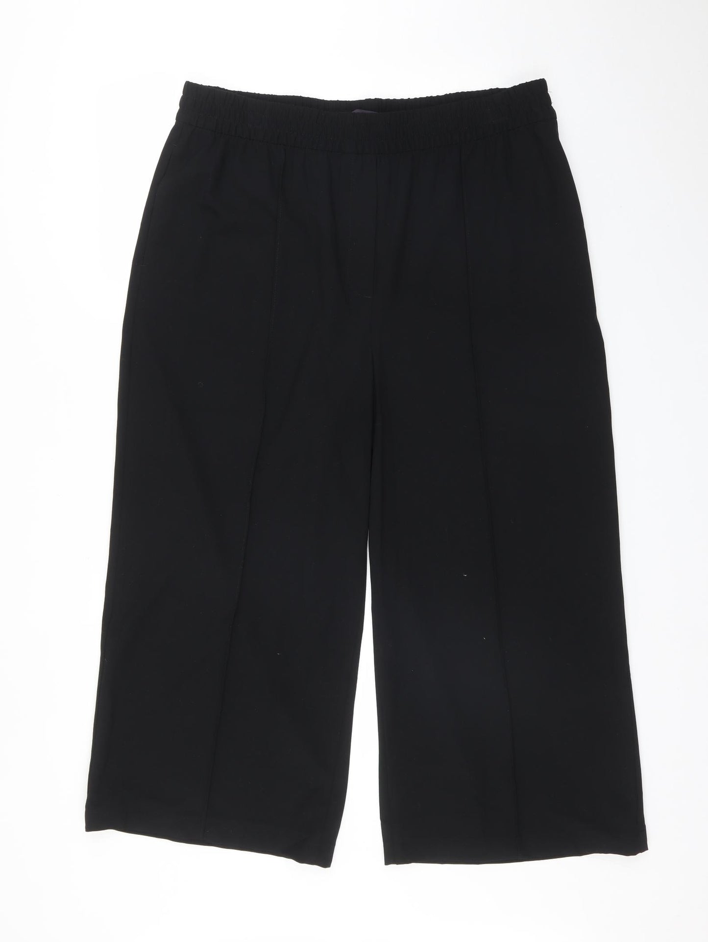 M&S Womens Black   Trousers  Size 18 L23 in