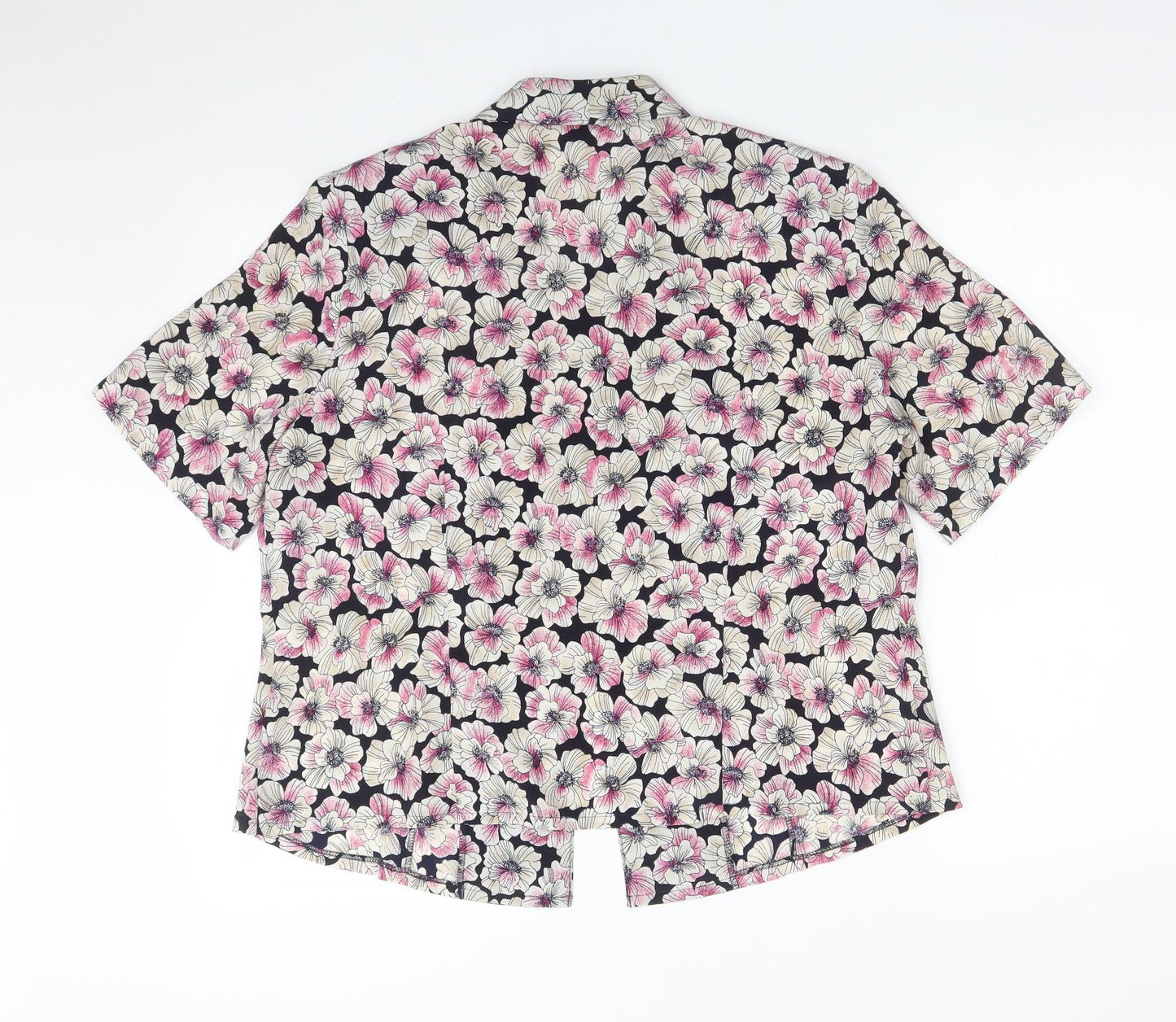 Eastex Womens Multicoloured Floral  Basic Button-Up Size 14