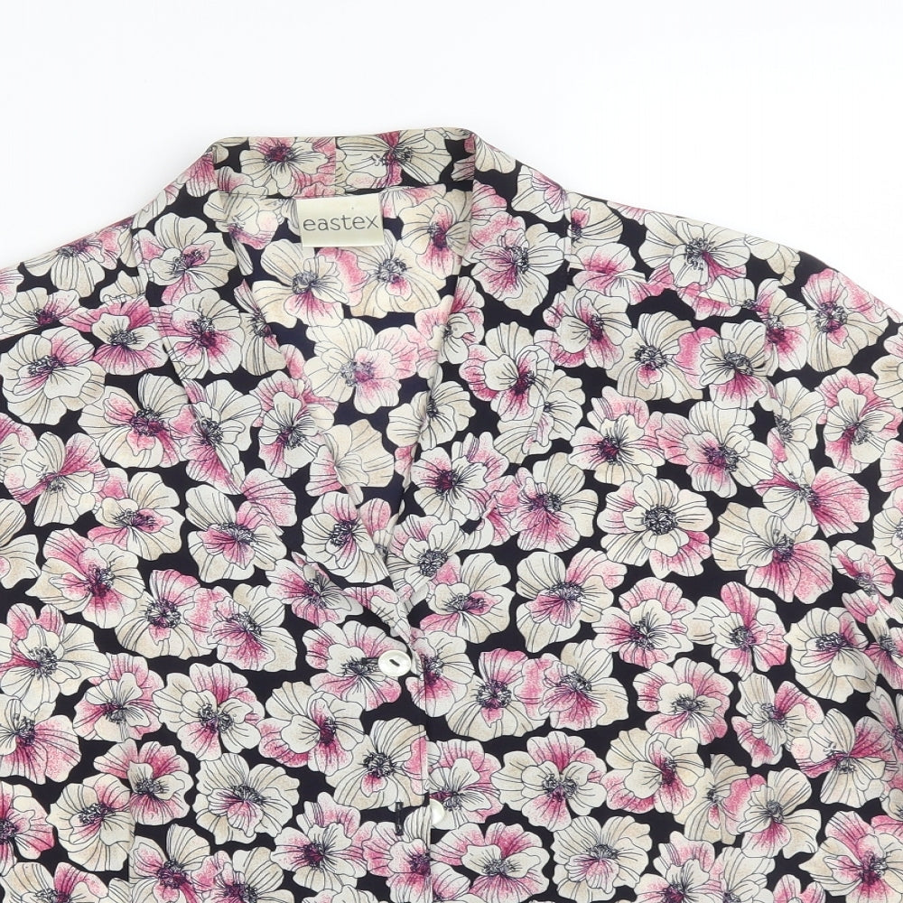 Eastex Womens Multicoloured Floral  Basic Button-Up Size 14