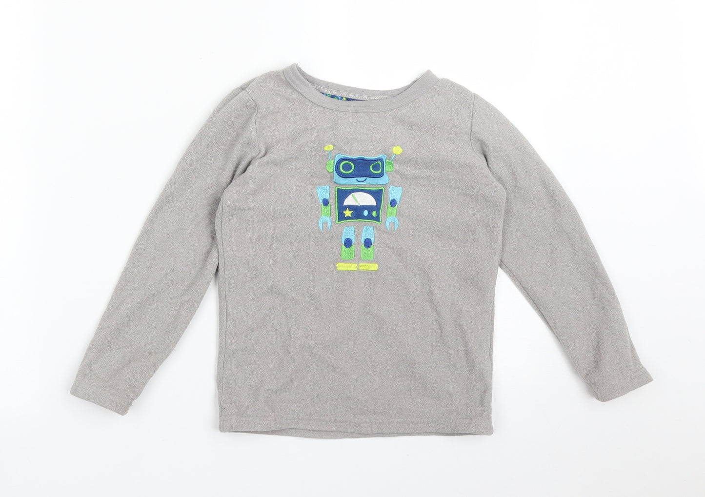 Primark Boys Grey   Pullover Sweatshirt Size 6-7 Years  - ROBOT