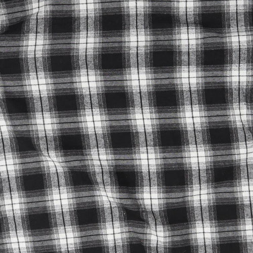 PRETTYLITTLETHING Womens Multicoloured Check  Basic Button-Up Size L