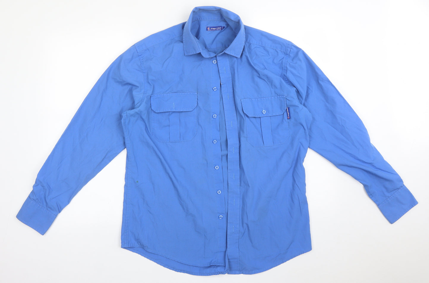 STAGECOACH Mens Blue    Button-Up Size 15.5