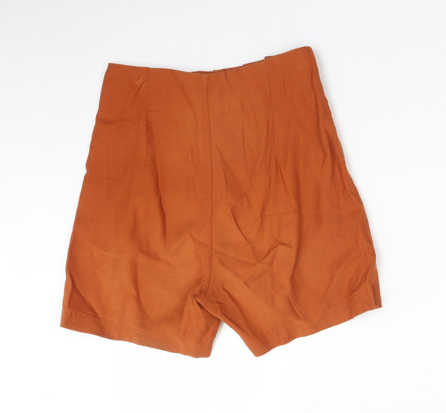 Miss Selfridge Womens Brown   Paperbag Shorts Size 8