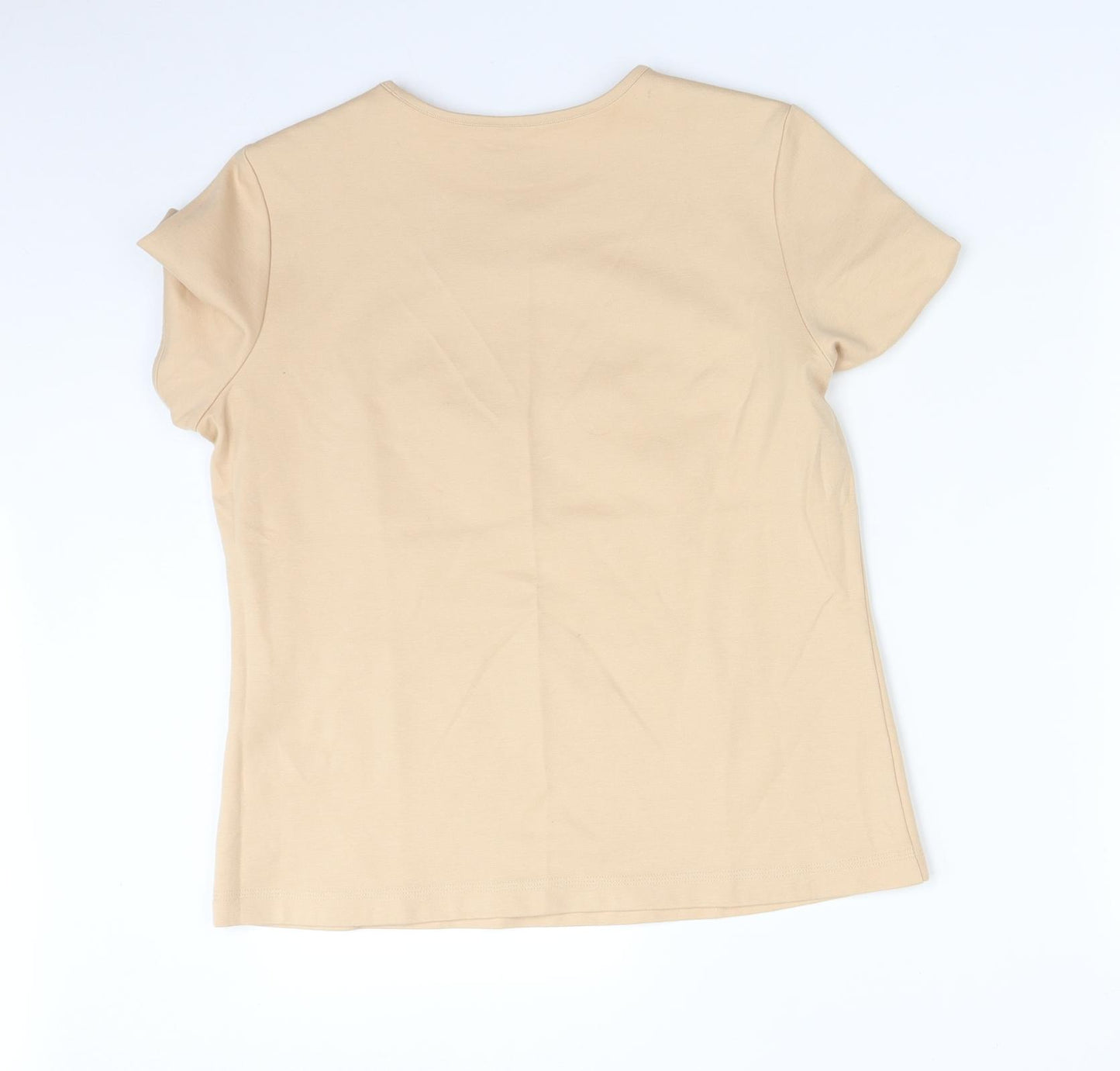 & Other Stories Womens Beige   Basic T-Shirt Size 14