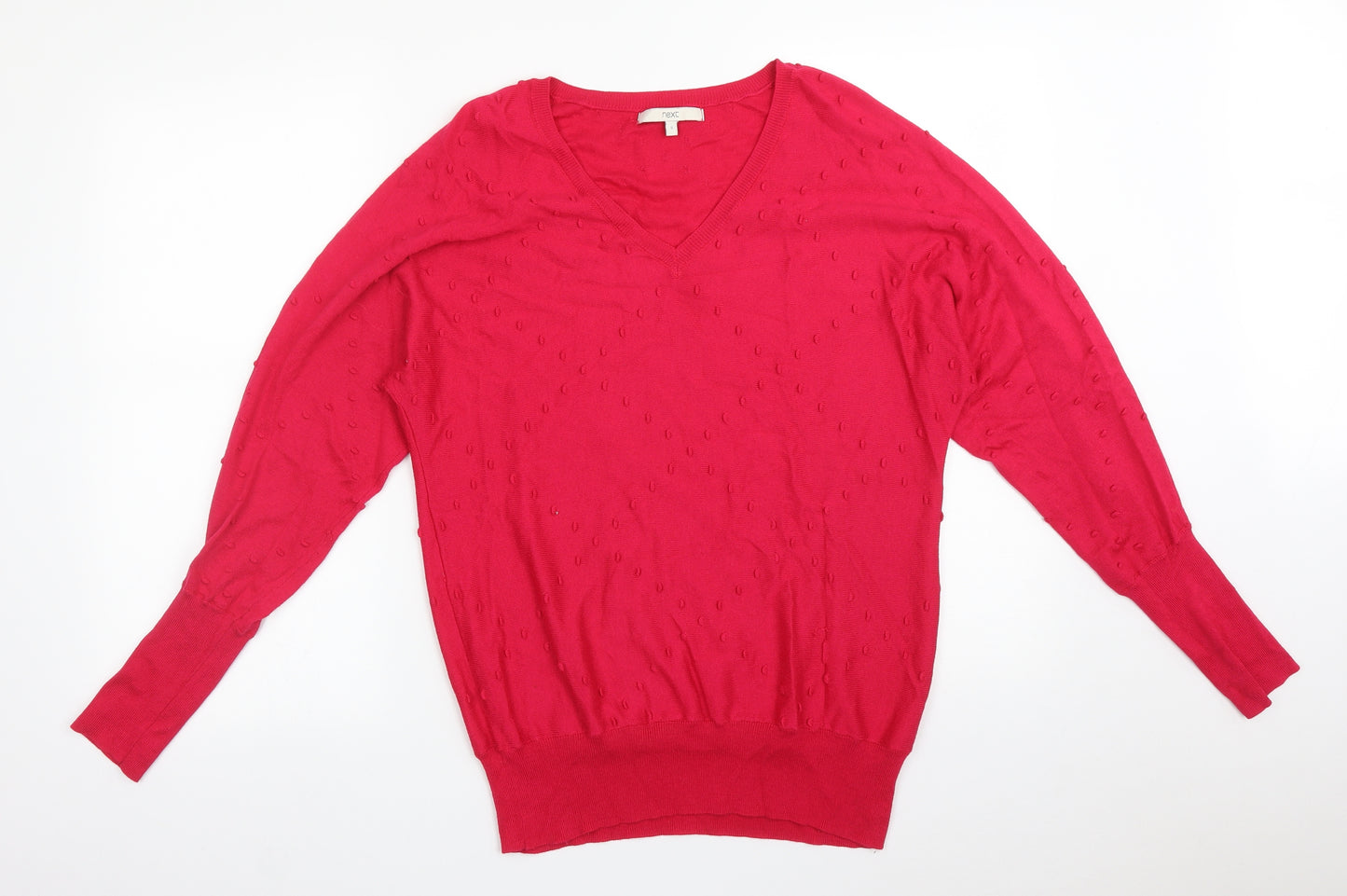 NEXT Womens Pink Polka Dot  Basic T-Shirt Size S