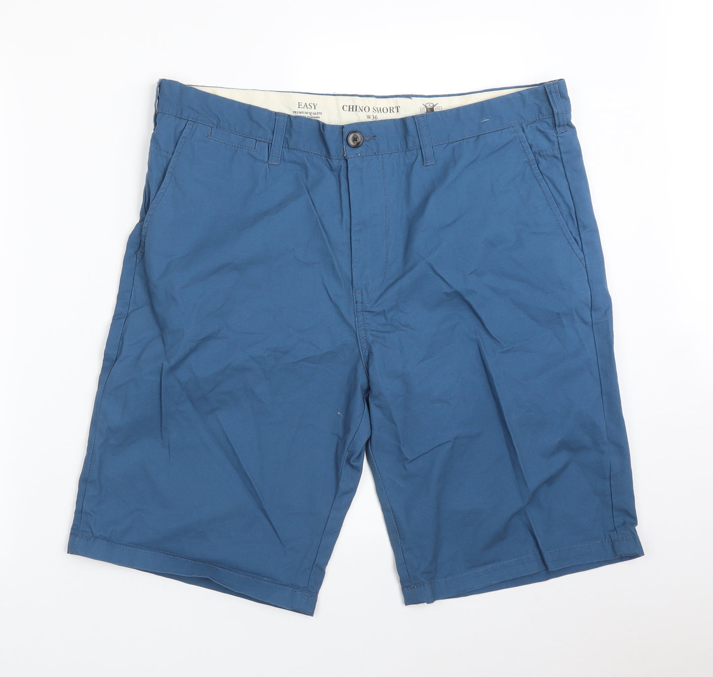 Easy Mens Blue   Chino Shorts Size 36