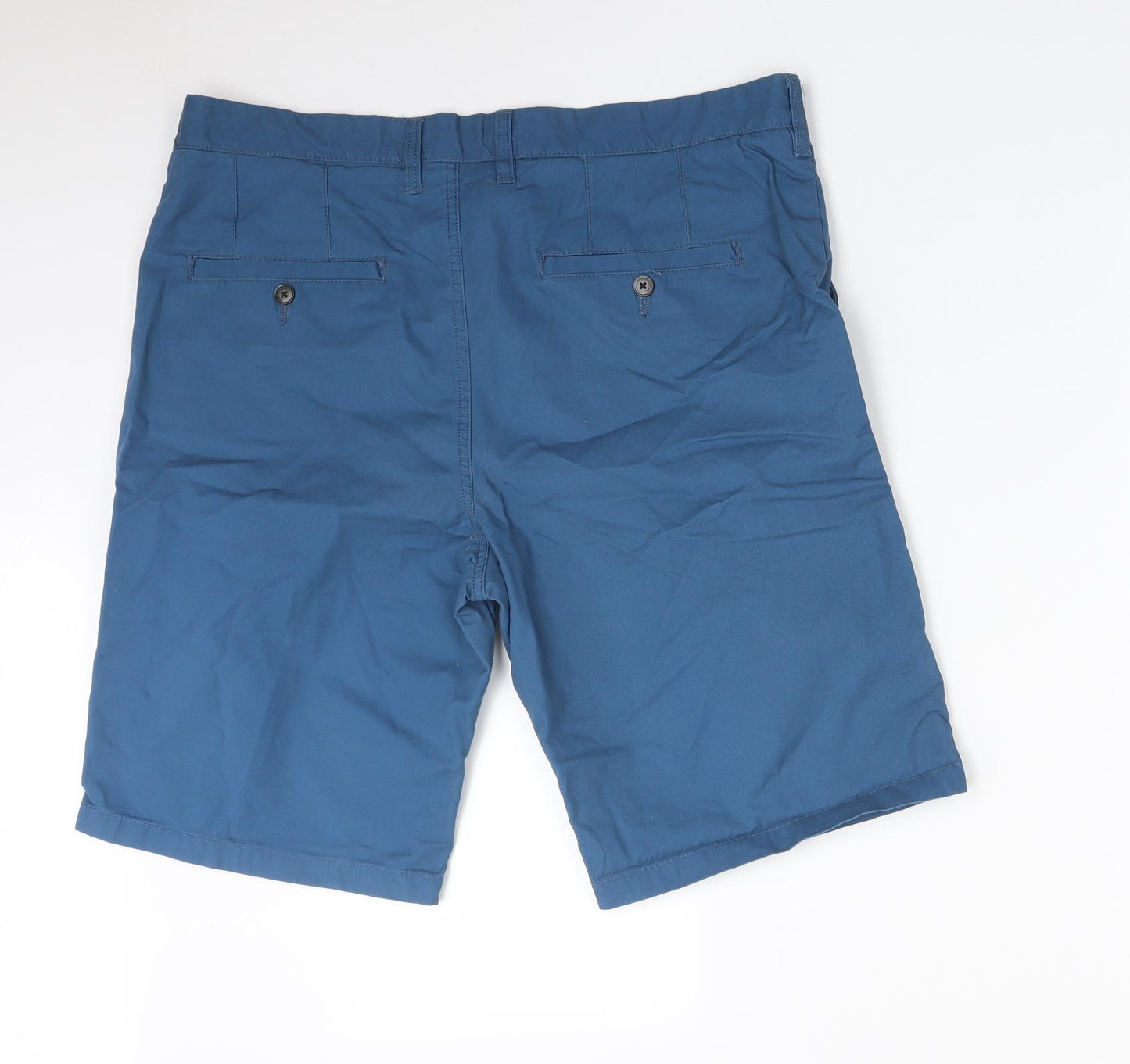 Easy Mens Blue   Chino Shorts Size 36