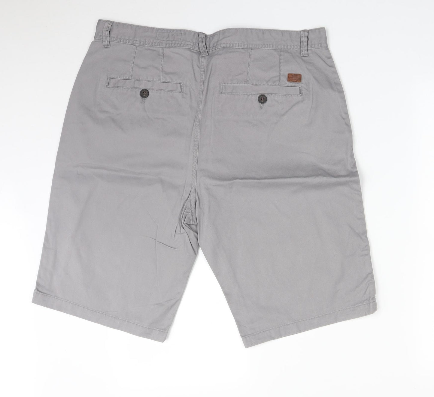 Easy Mens Grey   Chino Shorts Size 36
