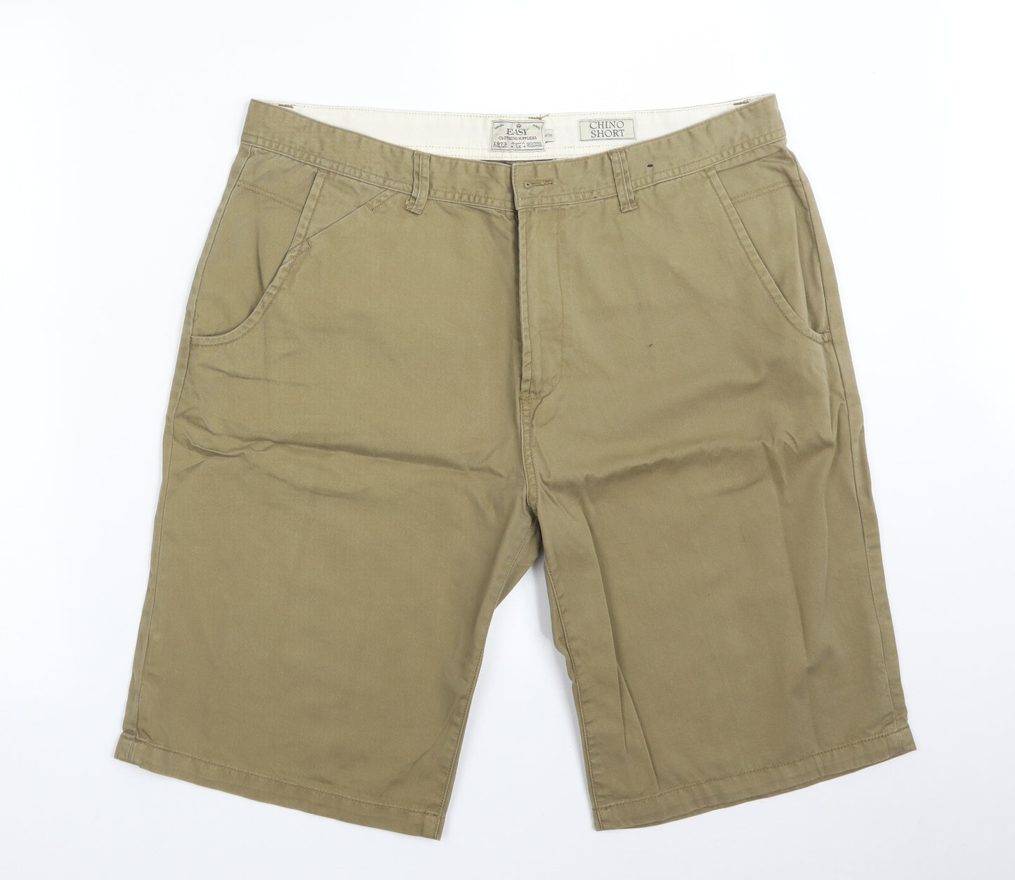 Easy Mens Green   Chino Shorts Size 36