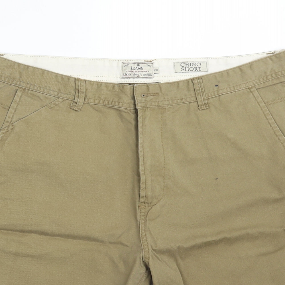Easy Mens Green   Chino Shorts Size 36