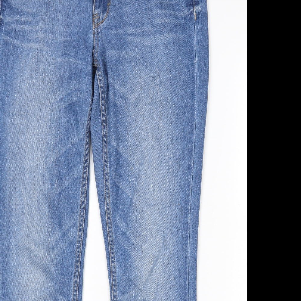 NEXT Womens Blue   Skinny Jeans Size 10 L30 in - Relaxed Skinny