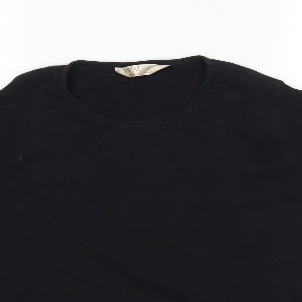 EWM Womens Black   Basic T-Shirt Size L