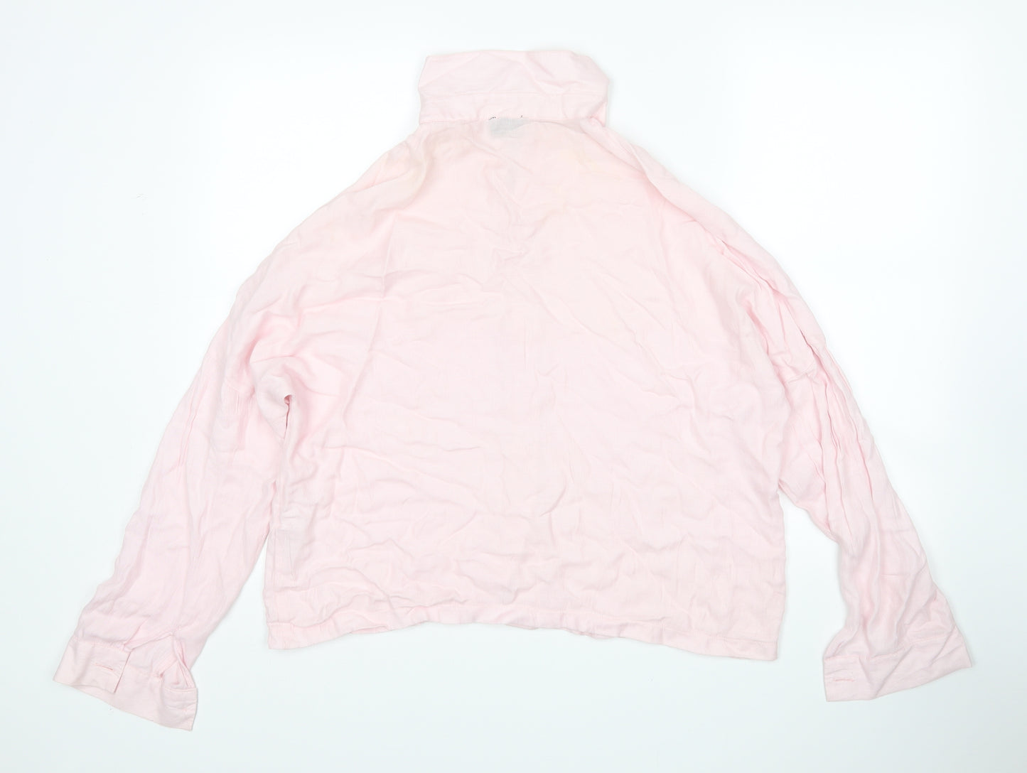 Topshop Womens Pink   Basic Button-Up Size 14