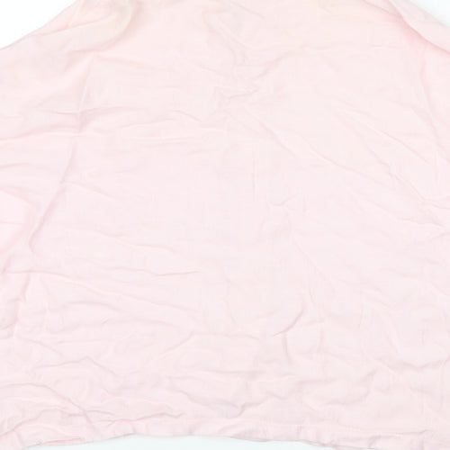 Topshop Womens Pink   Basic Button-Up Size 14
