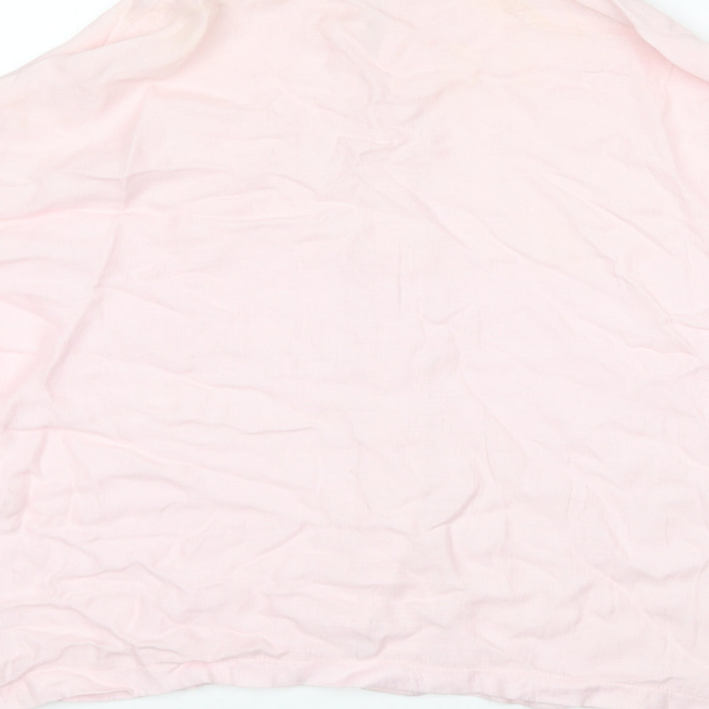 Topshop Womens Pink   Basic Button-Up Size 14