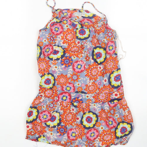 M&S Girls Multicoloured Floral  Playsuit One-Piece Size 13 Years