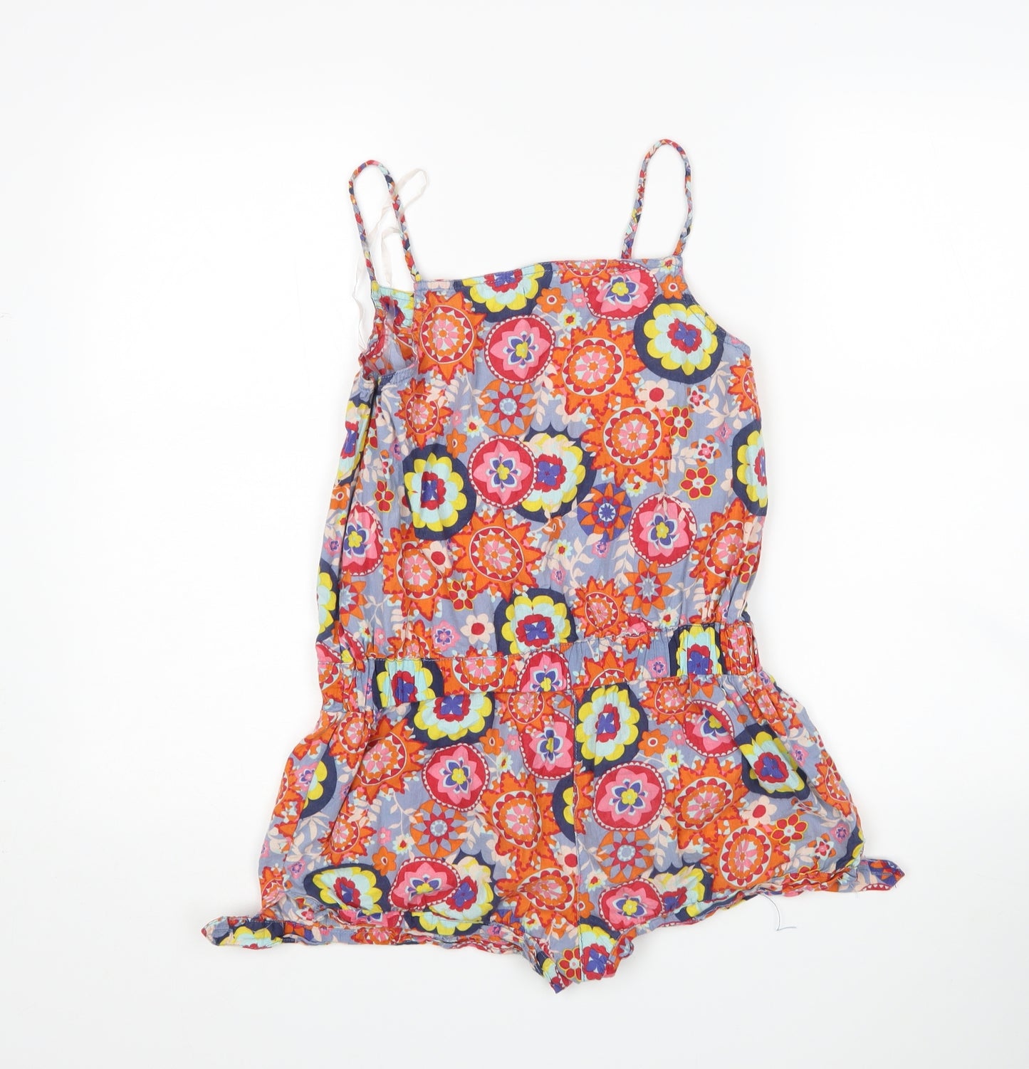 M&S Girls Multicoloured Floral  Playsuit One-Piece Size 13 Years