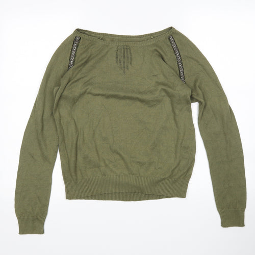 Preworn Womens Green   Pullover Jumper Size 10