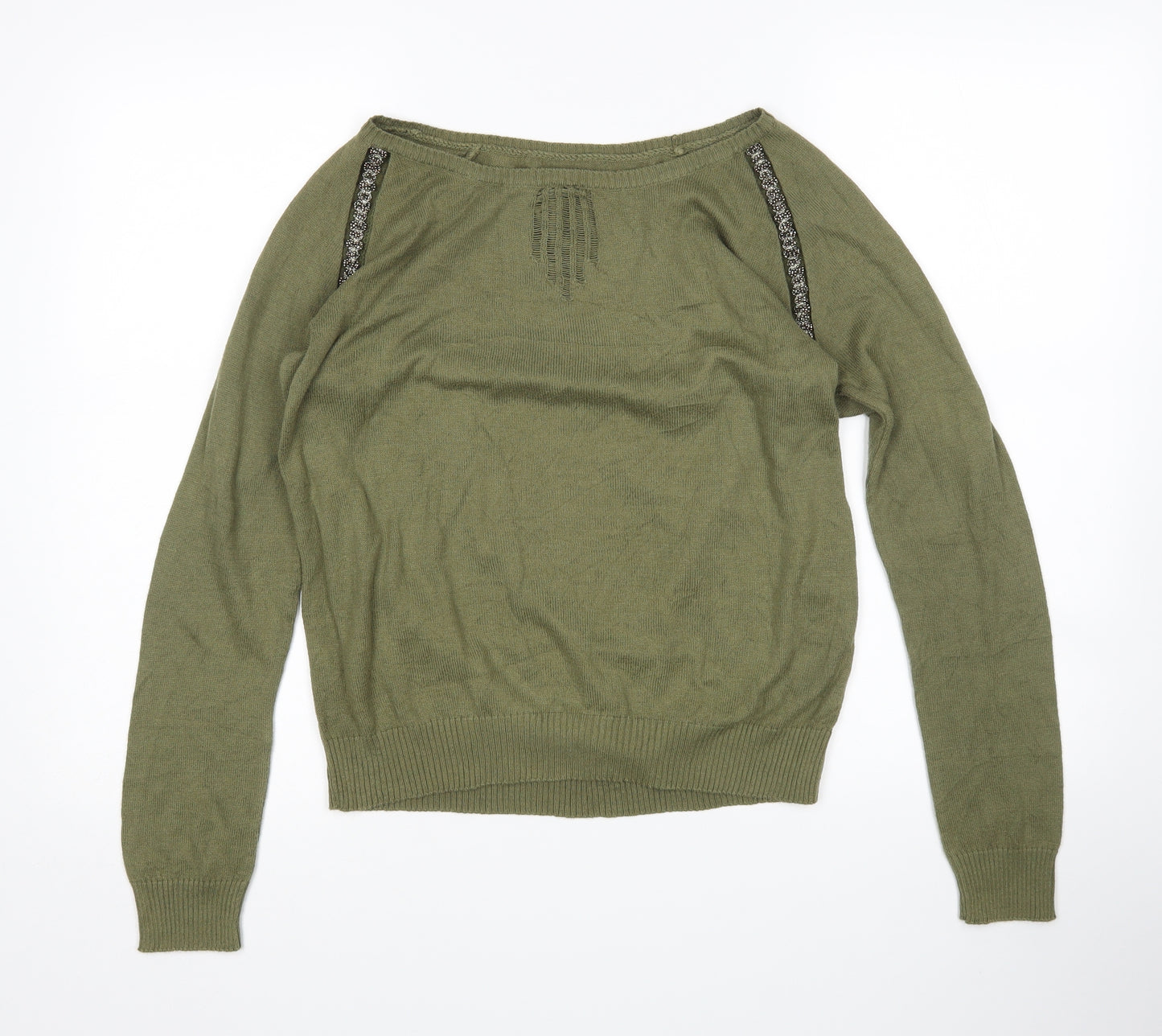 Preworn Womens Green   Pullover Jumper Size 10