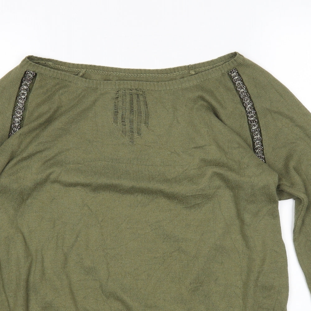 Preworn Womens Green   Pullover Jumper Size 10