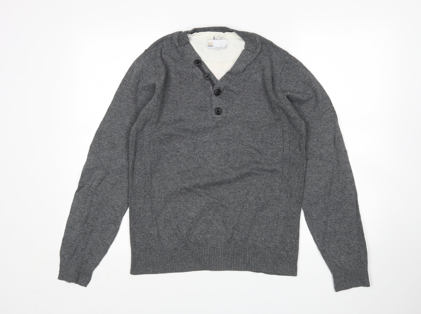 NEXT Mens Grey   Pullover Jumper Size S