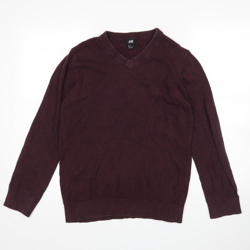 H&M Mens Purple   Pullover Jumper Size S