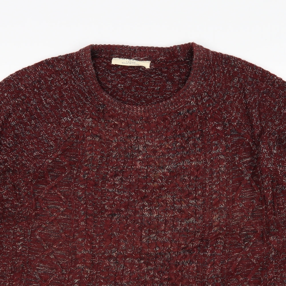 Primark Mens Red   Pullover Jumper Size L