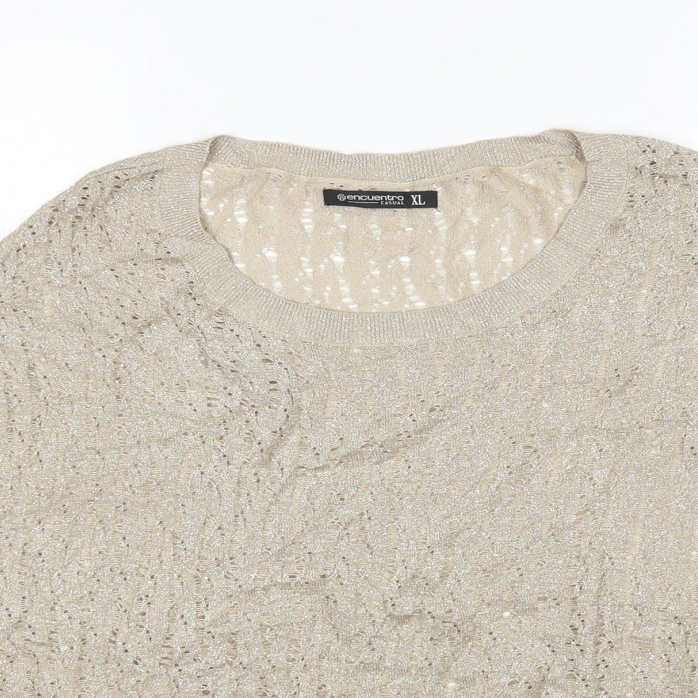 Encuentro Womens Brown   Pullover Jumper Size XL