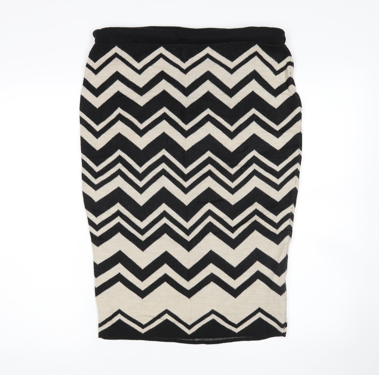 M&S Womens Multicoloured Striped  Straight & Pencil Skirt Size M