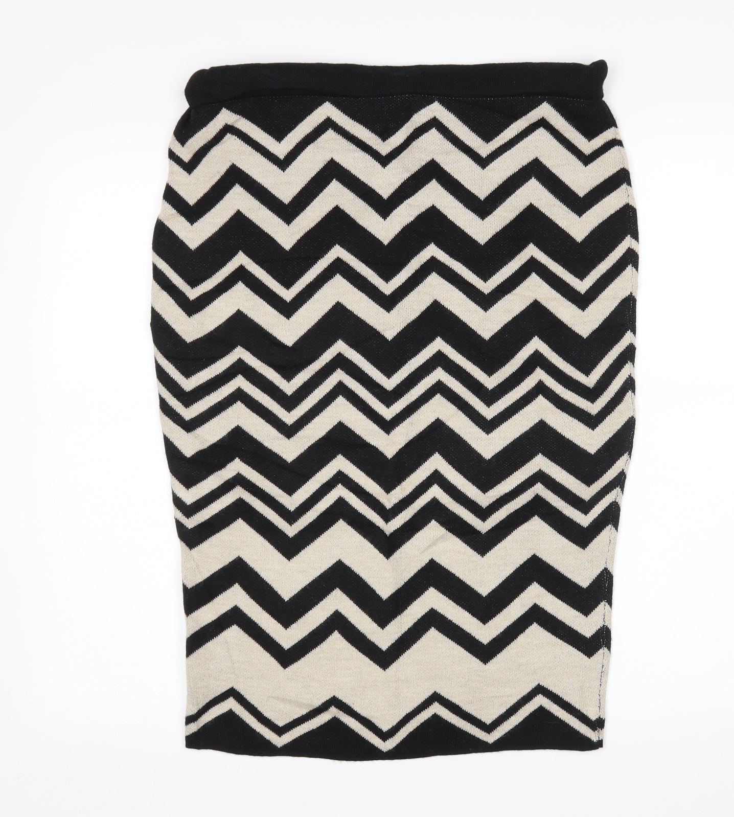 M&S Womens Multicoloured Striped  Straight & Pencil Skirt Size M