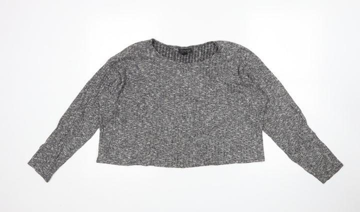 Topshop Womens Grey Pullover Jumper Size 8