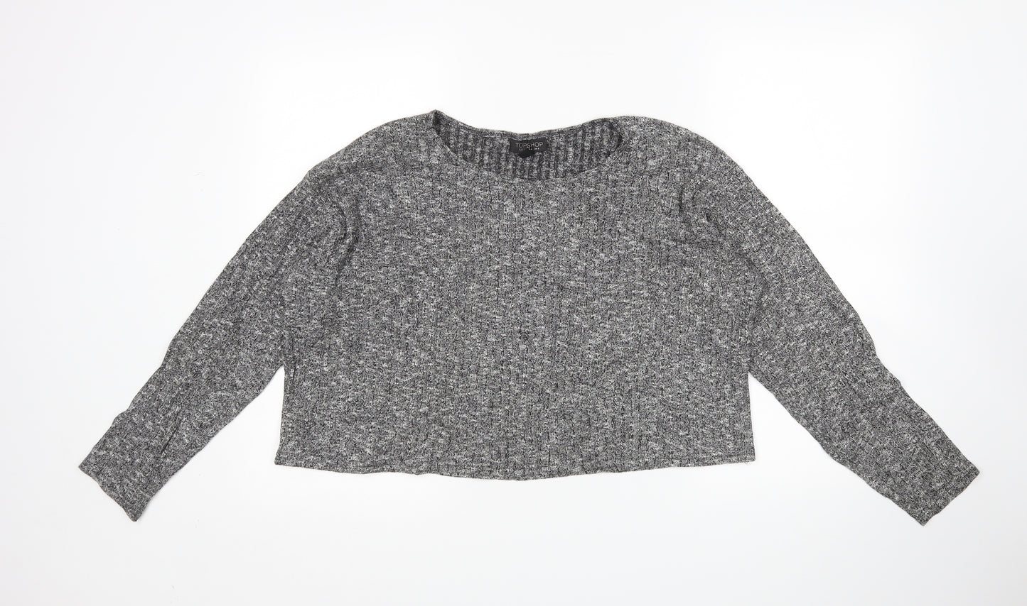 Topshop Womens Grey   Pullover Jumper Size 8