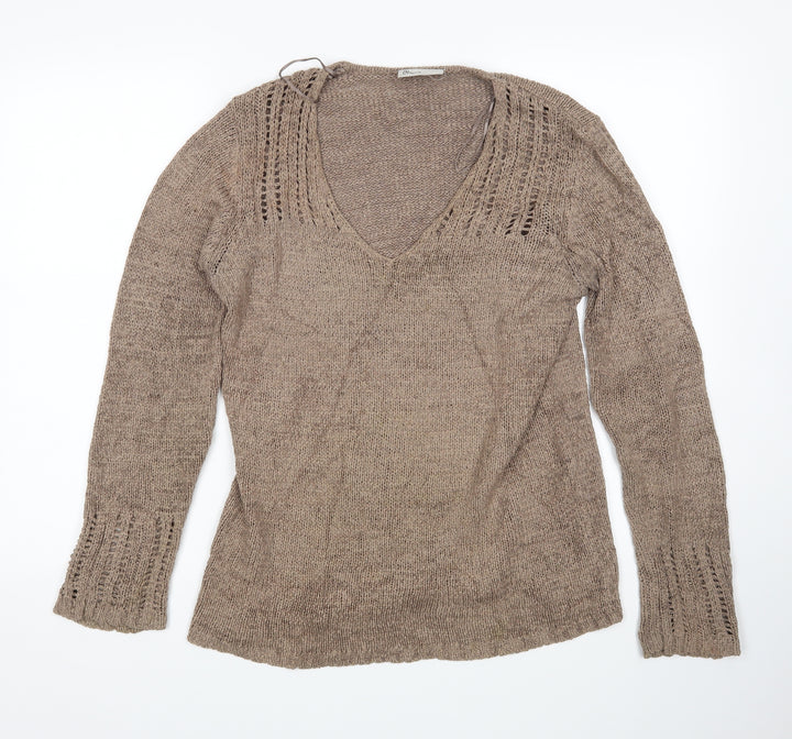 BHS Womens Brown Pullover Jumper Size 14