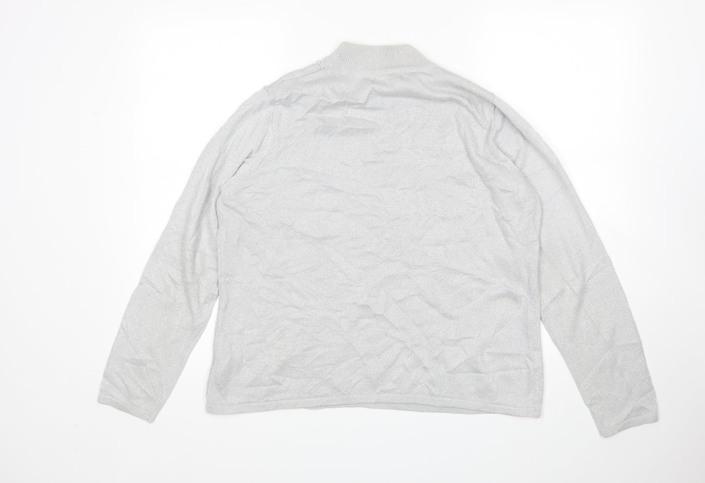 BM Womens Silver   Pullover Jumper Size M
