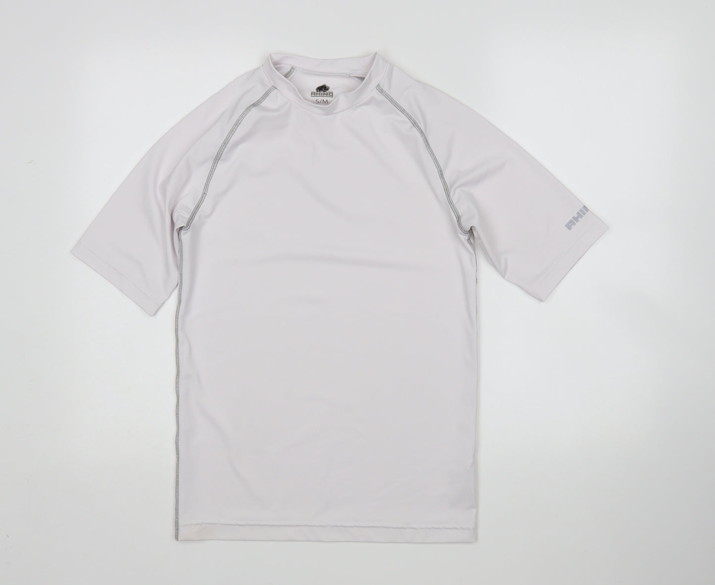 Rhio Mens White   Basic T-Shirt Size S