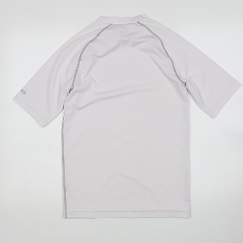 Rhio Mens White   Basic T-Shirt Size S