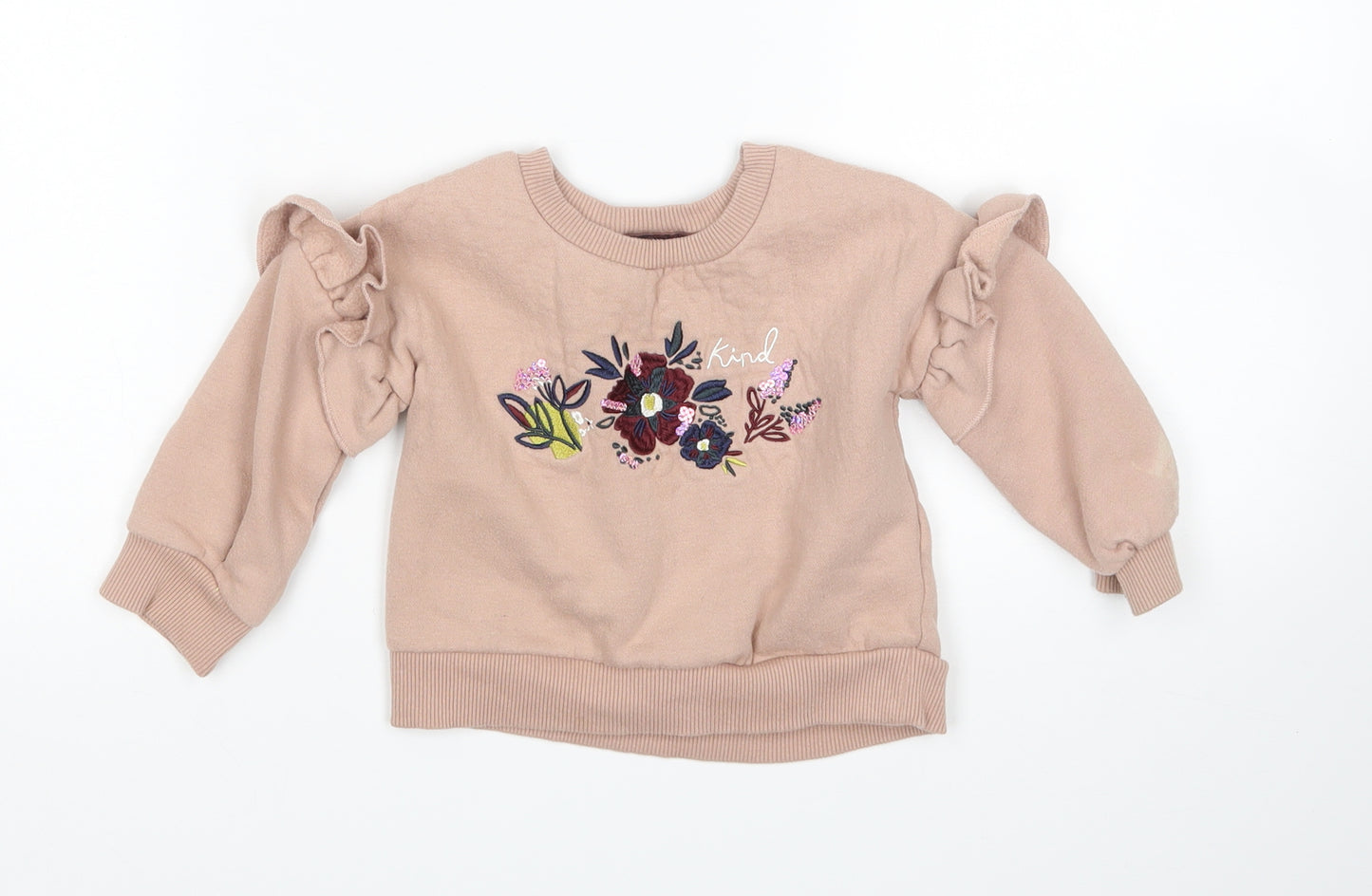 Nutmeg Girls Pink   Pullover Jumper Size 12-18 Months
